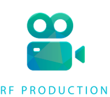 Logo til RF Production lavet af Dit Online Visitkort