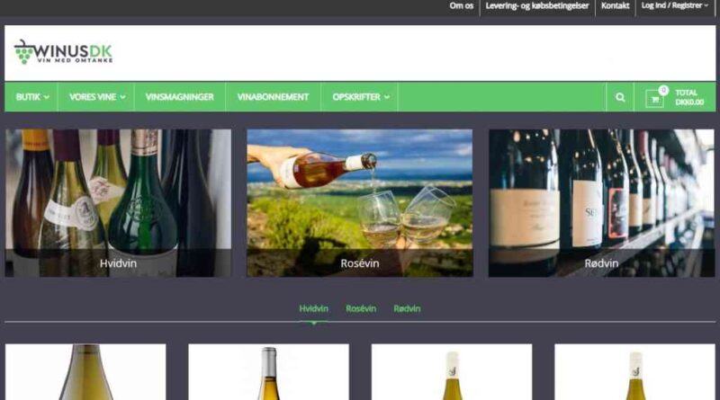 Billig Wordpress Hjemmeside til Winus.dk lavet af Dit Online Visitkort