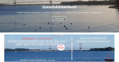 Billig Wordpress Hjemmeside til Fredericia Sejlerskole lavet af Dit Online Visitkort