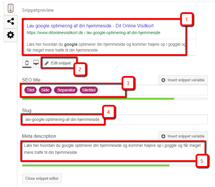 Sådan opdaterer du dit meta-indhold med Yoast wordpress plugin og hjælper med google optimering